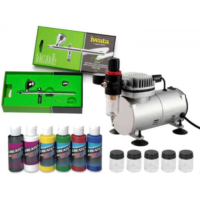 IWATA NEO GRAVITY/ TOP FEED AIRBRUSH STARTER KIT